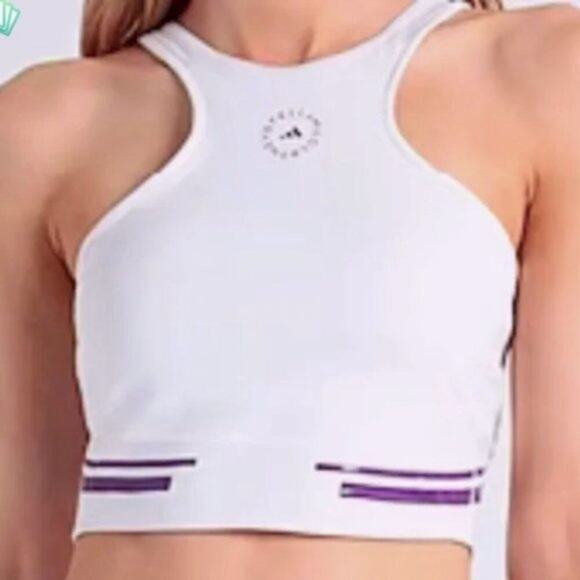 adidas by Stella McCartney TruePace Running Crop Top M - Picture 4 of 7